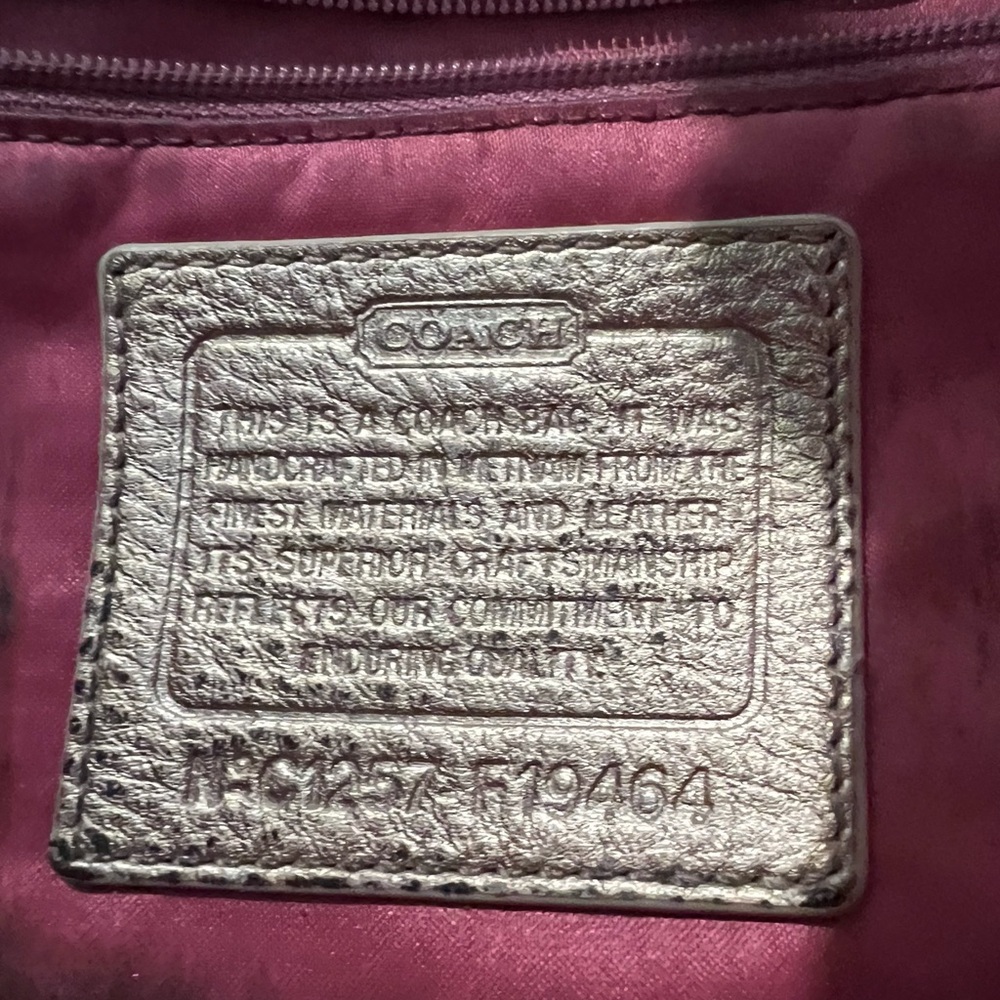 Coach authentic vintage multi-colored logo tote bag - Picture 12 of 13